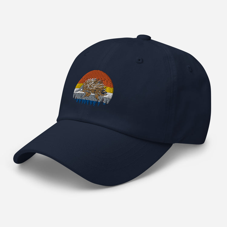 Dad hat Hilarious Nostalgic Guinea Old-Fashioned Domesticated Porcupine Gnawer Hedgepig