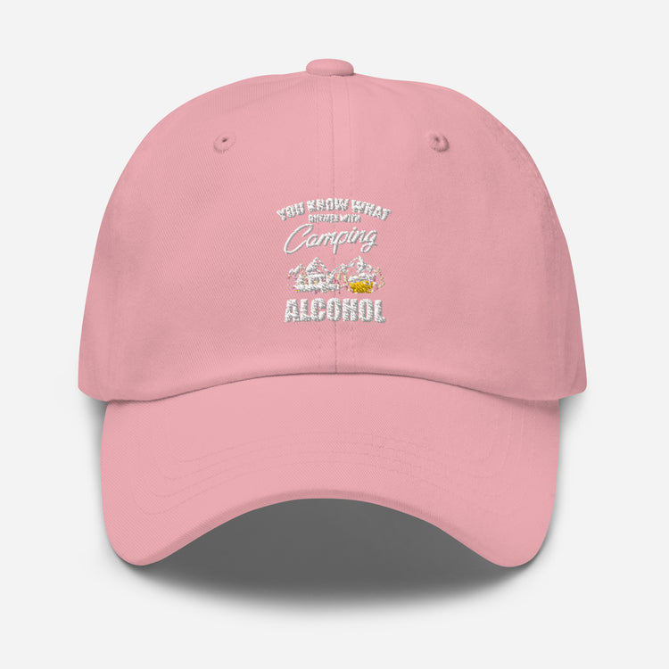 Dad hat Novelty Know Rhymes With Camping Alcohol Drinking Campsite Alcoholic Beverage Fan