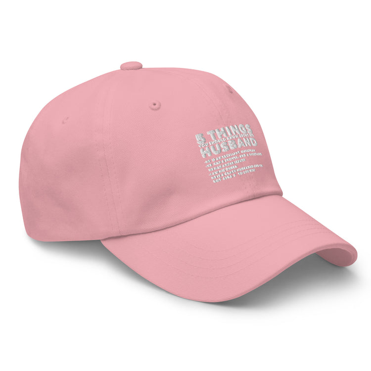 Dad hat Hilarious Five Thing Should Know Pun Husband Humorous Comical Spouse Man