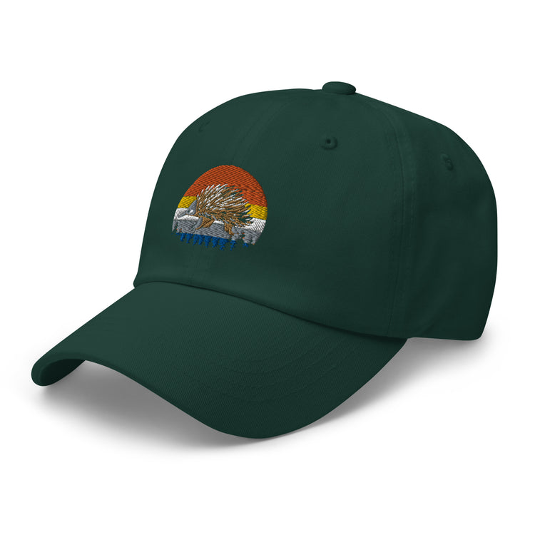 Dad hat Hilarious Nostalgic Guinea Old-Fashioned Domesticated Porcupine Gnawer Hedgepig