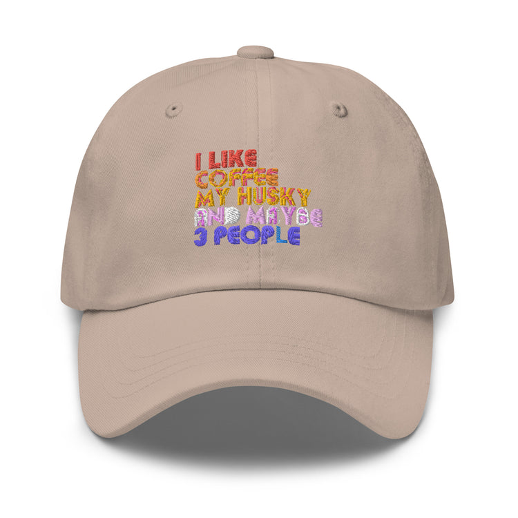 Dad hat Novelty Like My Coffee My Pet And 3 People Dog Caffeinated Pets Lover