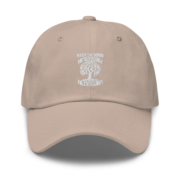 Dad hat Humorous I'm Genealogy Origins Families Tree Ancestors Generation