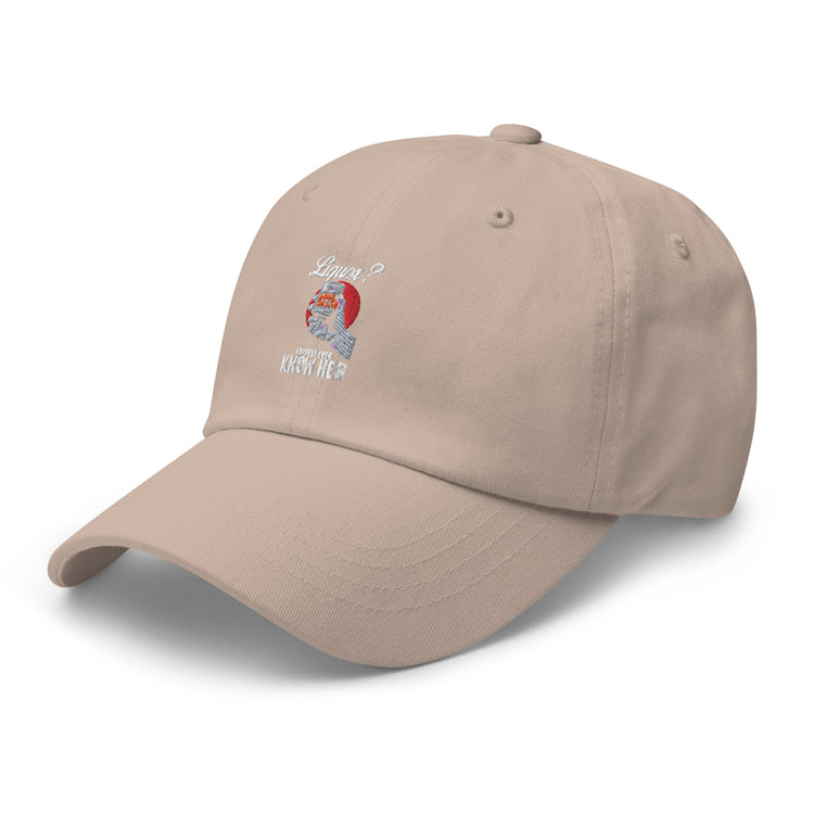 Dad hat Humorous Liquor Lover Alcoholic Beverage Drinks Funny Barkeeper Barman Drinking