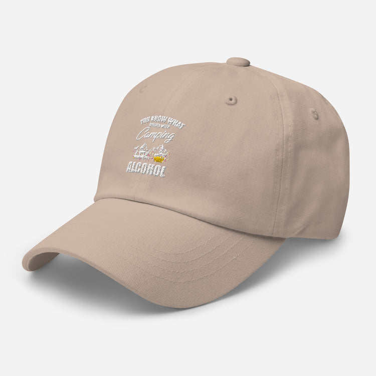 Dad hat Novelty Know Rhymes With Camping Alcohol Drinking Campsite Alcoholic Beverage Fan