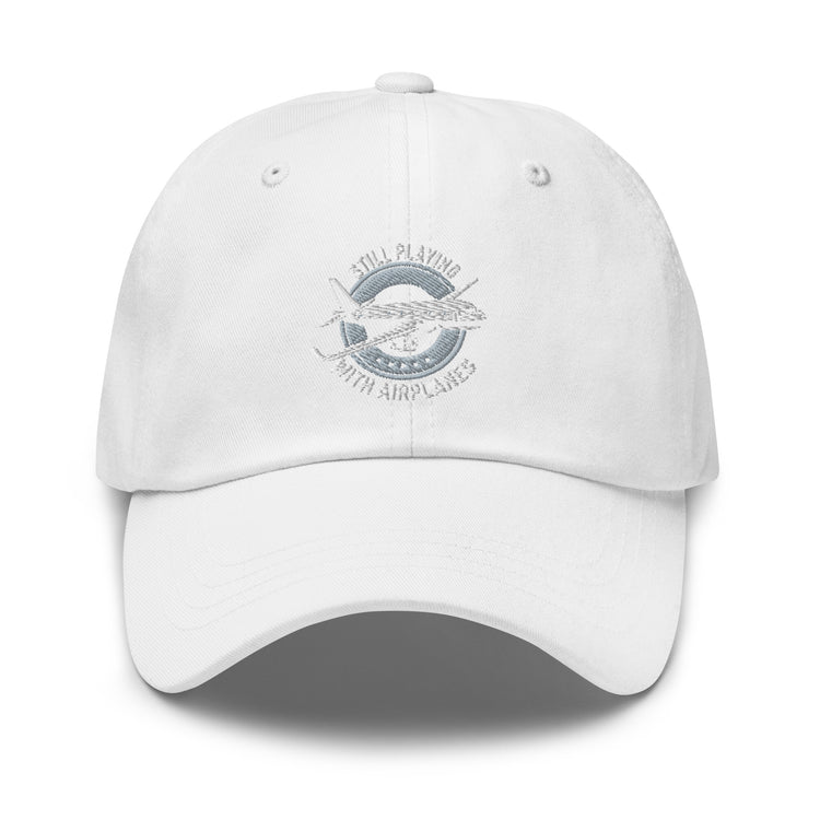 Dad hat Novelty Still Playing With Airplanes Copilot Outfit Aviation Aviator Seaplane Fan