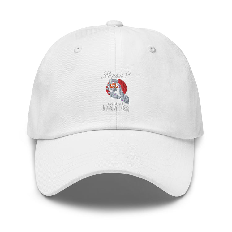 Dad hat Humorous Liquor Lover Alcoholic Beverage Drinks Funny Barkeeper Barman Drinking