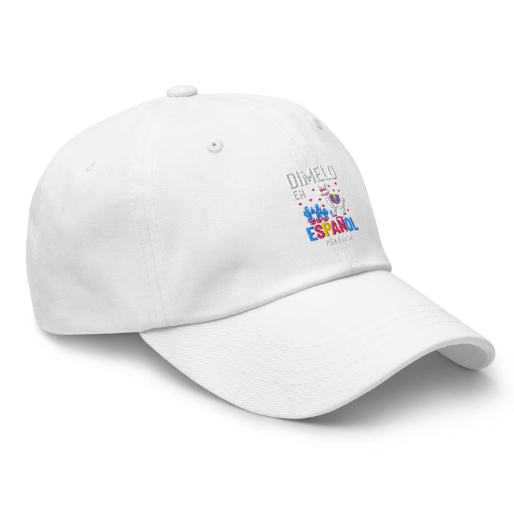 Dad hat Humorous En Espanol Por Favor Llama Hispanic Castilian Spain Nationalism Nationalistic