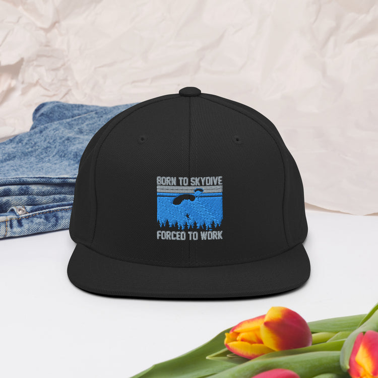 Snapback Hat Snapback Hat Humorous Skydiving Parachuting Adventure Travel Sports Novelty Skydive Skydivers Adventurous