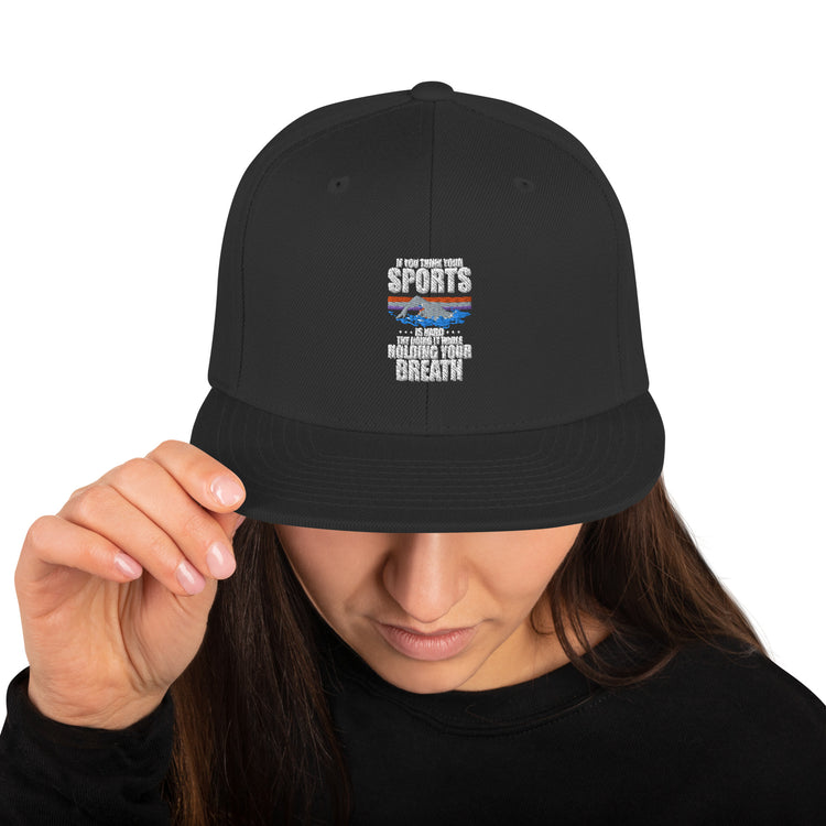 Snapback Hat Hilarious Laughter Sarcasm Ridicule Humor Sarcastic Funny Humorous Humors Derision Chuckle