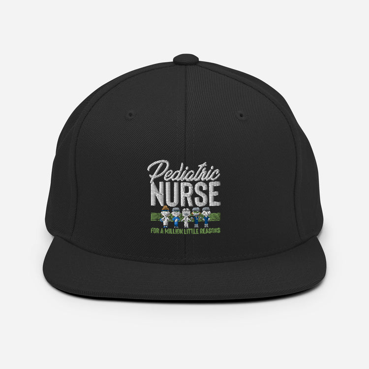 Snapback Hat Novelty Pediatric Nurse Pedia Family Doctor Physician Medical Charge Infants Childrens Devotee