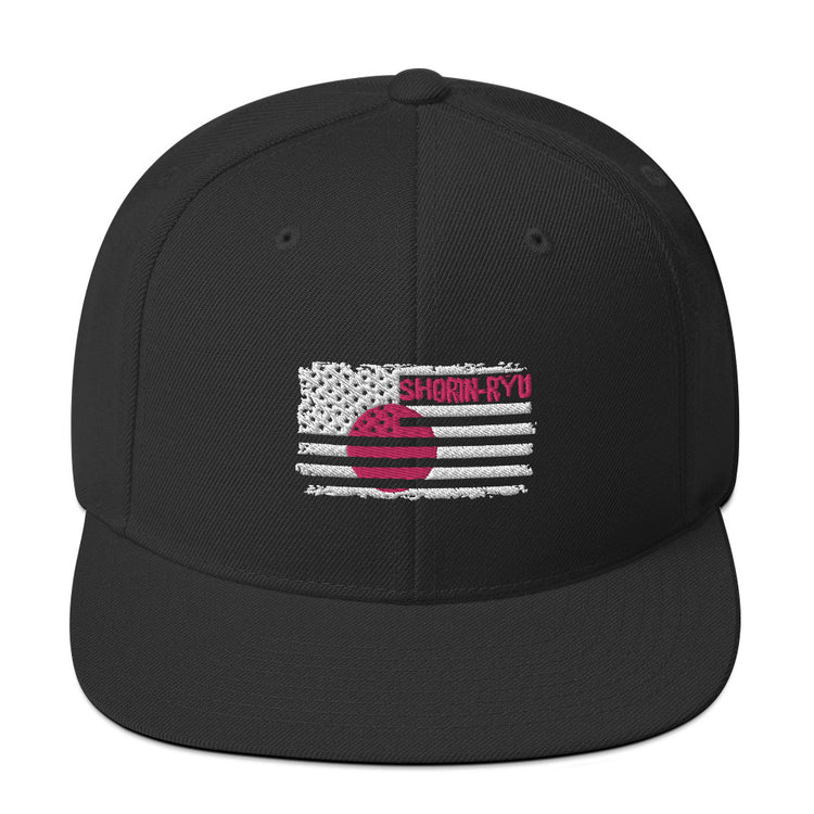 Snapback Hat Shorin-Ryu Nationalistic America Japan Patriotic Nationalism Judo Wrestling