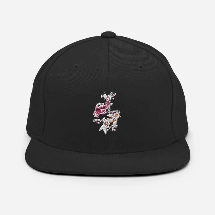 Snapback Hat  Japan Pondfish Lover Goldfish Chagoi Catfish Fishing Collector Fishes Charm