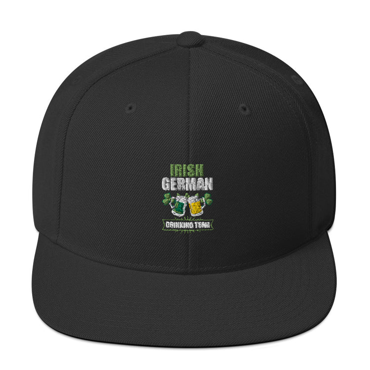 Snapback Hat Humorous Irish German Drinking St Patrick Day Germany Ireland Jamboree Gala