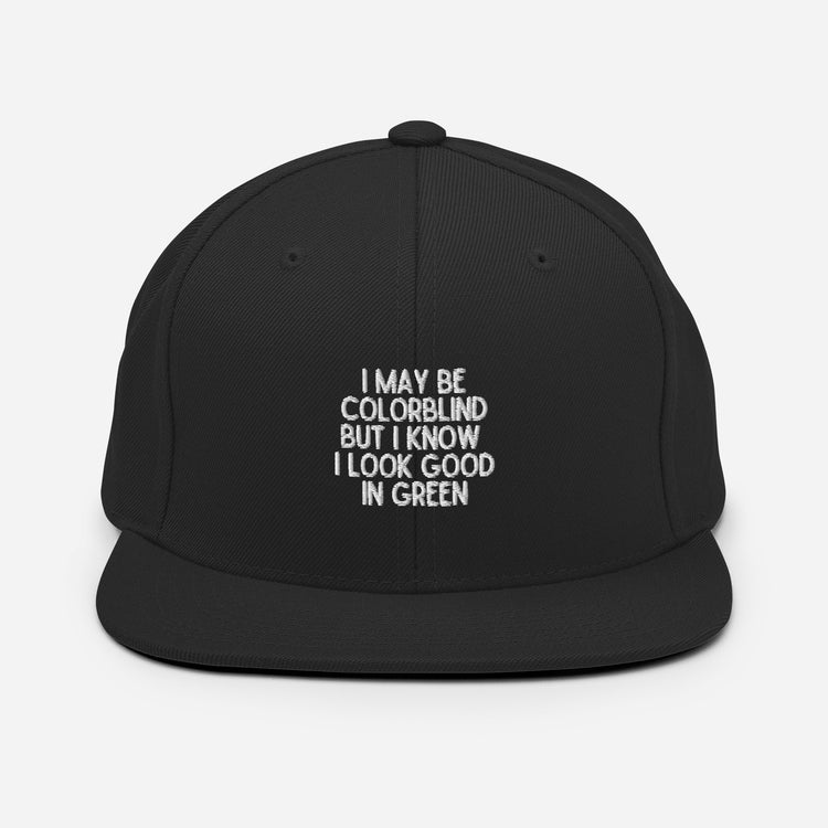 Snapback Hat Novelty Colorblind Daltonism Eye Disorders Hilarious Colour-Blindness Eyesight