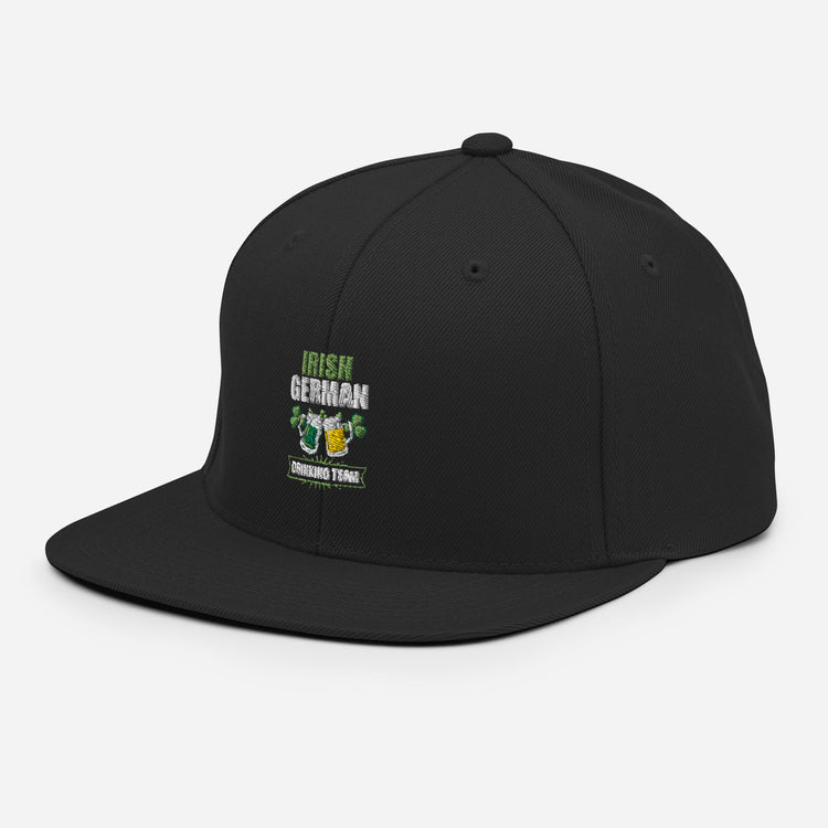 Snapback Hat Humorous Irish German Drinking St Patrick Day Germany Ireland Jamboree Gala