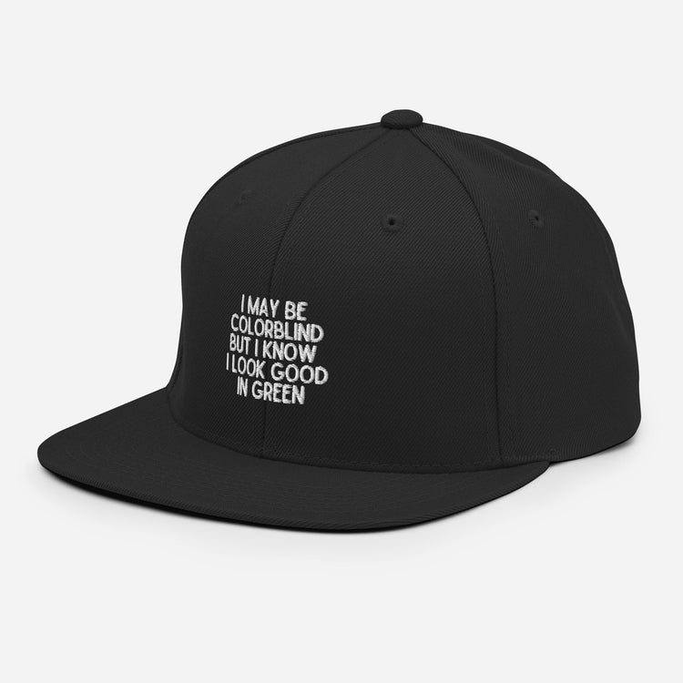 Snapback Hat Novelty Colorblind Daltonism Eye Disorders Hilarious Colour-Blindness Eyesight