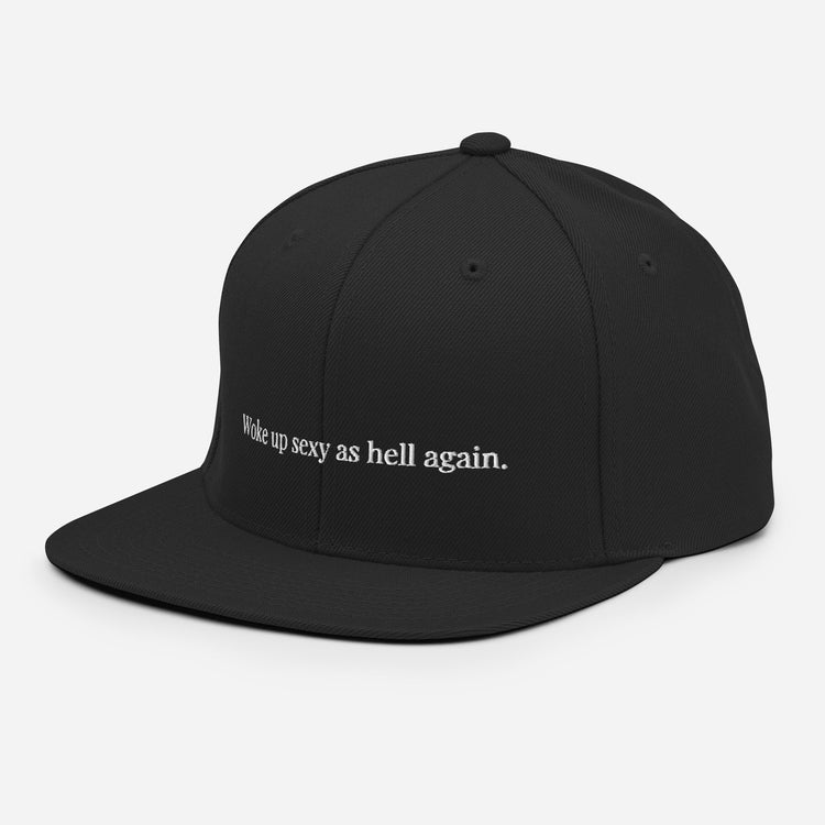 Snapback Hat Novelty Sexy As Hell Again Comical Sarcastic Sayings Fan Phrases Lover