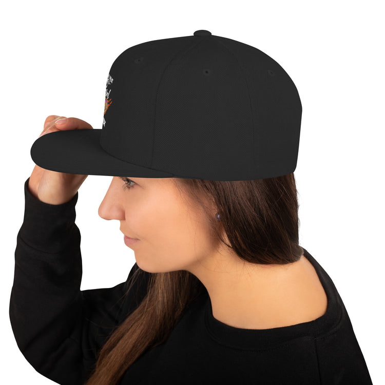 Snapback Hat Hilarious Play Like A Girl Competitiveness Field Sports Humorous Tournaments