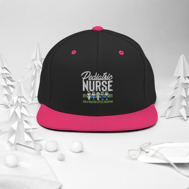 Snapback Hat Novelty Pediatric Nurse Pedia Family Doctor Physician Medical Charge Infants Childrens Devotee