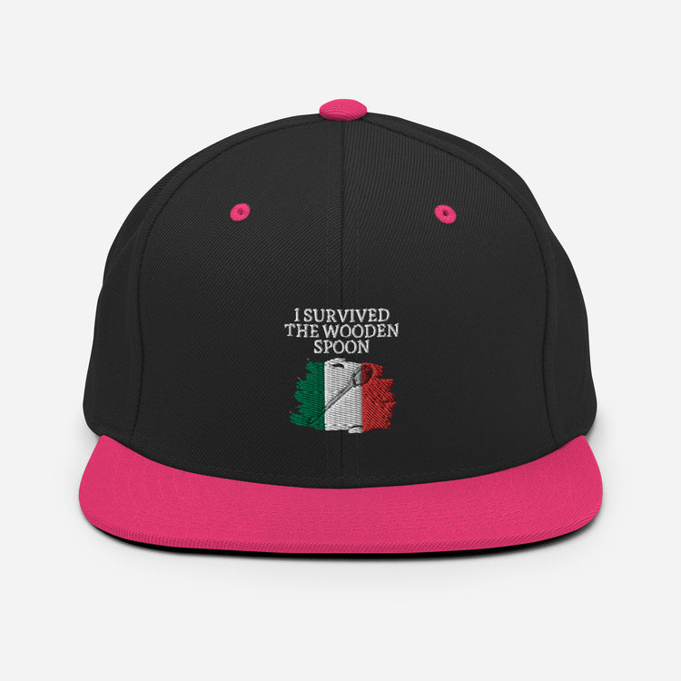 Snapback Hat Humorous Italy Italia Cuisine Cultures Nationalistic Lover Italian Nationalism Cultural Patriotism