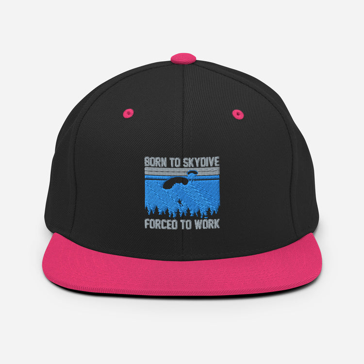 Snapback Hat Snapback Hat Humorous Skydiving Parachuting Adventure Travel Sports Novelty Skydive Skydivers Adventurous