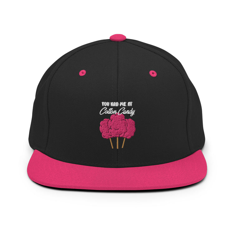 Snapback Hat Cotton Candyt Sugary Taffy Puffy Desserts Sweets Novelty Fairy Floss Spun Wool Candy floss Tinsel