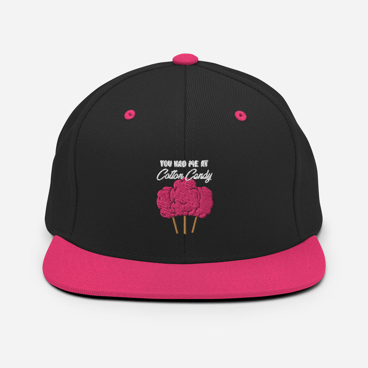 Snapback Hat Cotton Candyt Sugary Taffy Puffy Desserts Sweets Novelty Fairy Floss Spun Wool Candy floss Tinsel