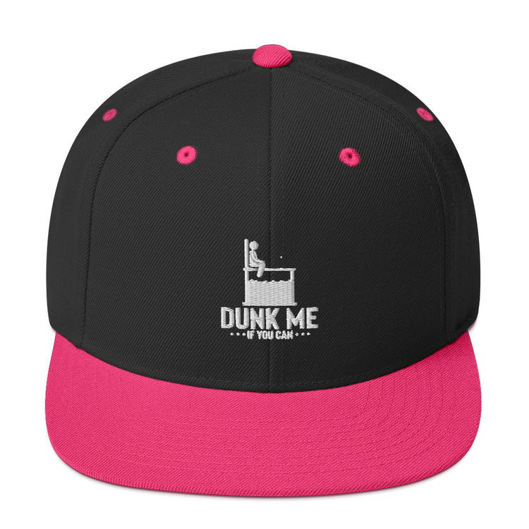 Snapback Hat Hilarious Dunk Tank Family Bonding Leisure Entertainment Humorous Fun Play Pitching Swimming Enthusiast