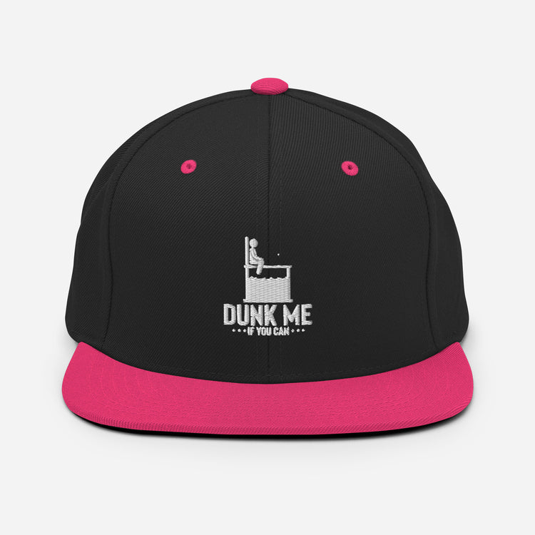 Snapback Hat Hilarious Dunk Tank Family Bonding Leisure Entertainment Humorous Fun Play Pitching Swimming Enthusiast