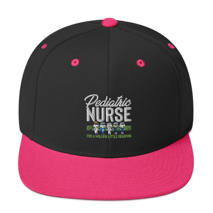 Snapback Hat Novelty Pediatric Nurse Pedia Family Doctor Physician Medical Charge Infants Childrens Devotee