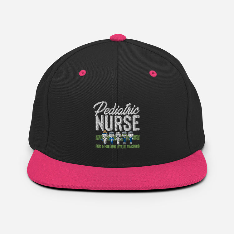 Snapback Hat Novelty Pediatric Nurse Pedia Family Doctor Physician Medical Charge Infants Childrens Devotee