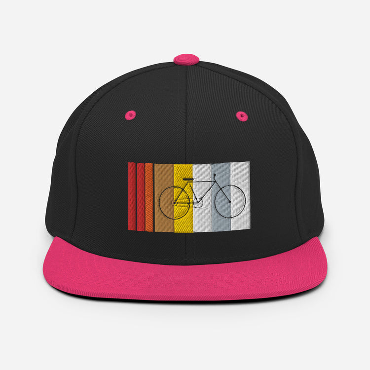 Snapback Hat Cyclist Biking Bicycling Riding Enthusiast Freestyler Two-Wheeler Bicyclist