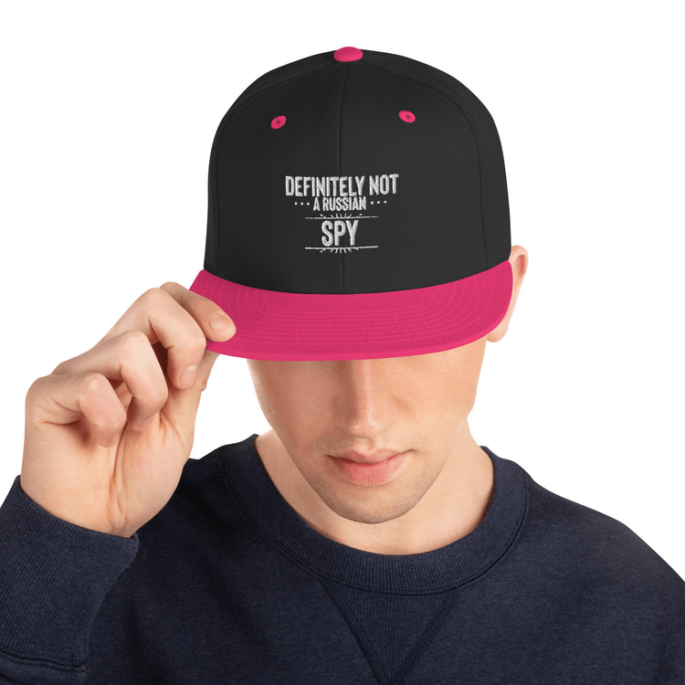 Snapback Hat Definitely Not A Russian Spy Agent Sidekick Lover Intelligence Surveillance