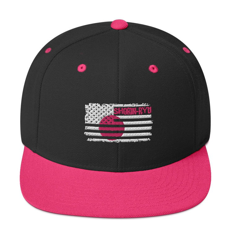 Snapback Hat Shorin-Ryu Nationalistic America Japan Patriotic Nationalism Judo Wrestling