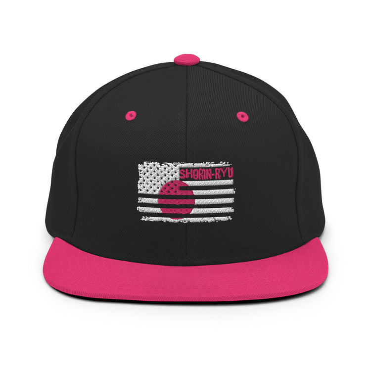 Snapback Hat Shorin-Ryu Nationalistic America Japan Patriotic Nationalism Judo Wrestling