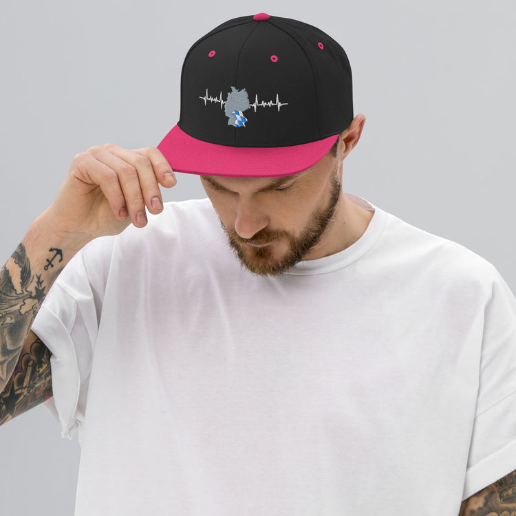 Snapback Hat Monk's Largest Capital Germany Devotee Nationalistic Patriotic Patriotism Lover