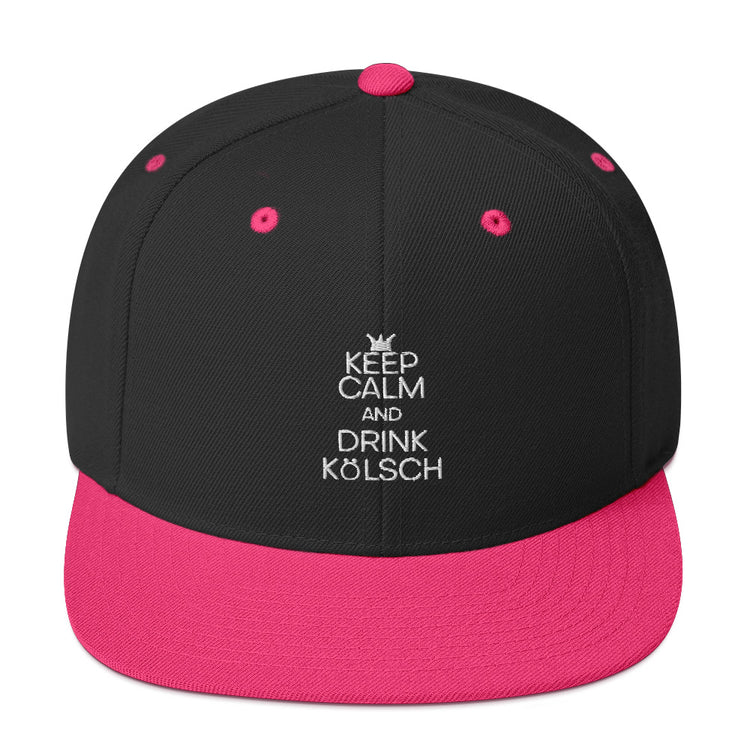 Snapback Hat Keep Calm And Drink Kölsch Alcoholic Beverages Drinking Fermented Alcohols