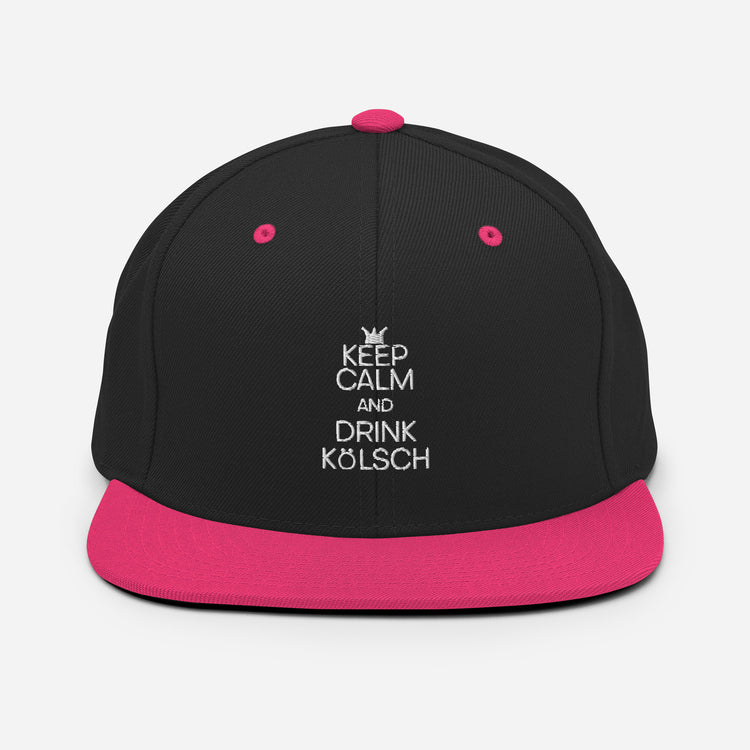 Snapback Hat Keep Calm And Drink Kölsch Alcoholic Beverages Drinking Fermented Alcohols