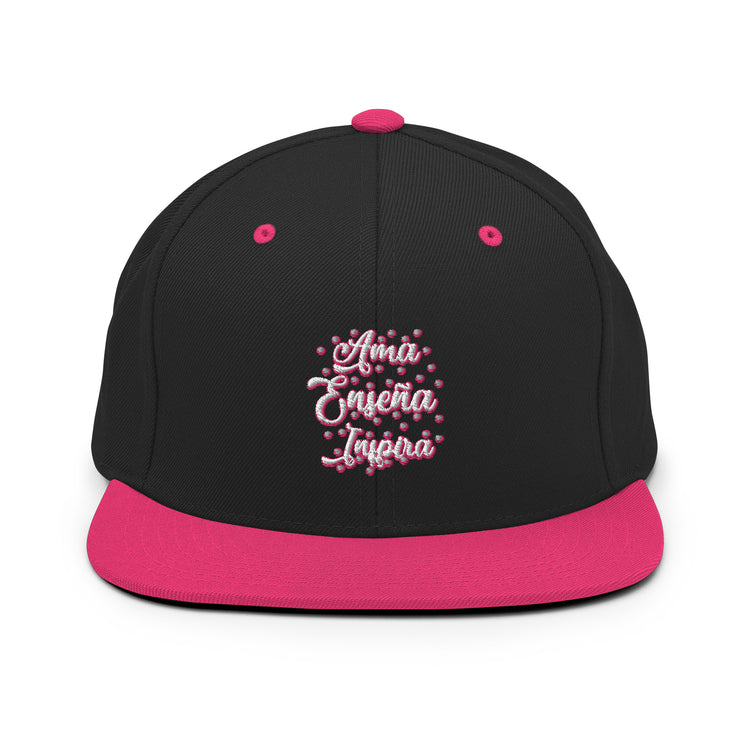 Snapback Hat Novelty Ama Teach Inspiring Hispanic Instructor Teaching Spaniards School teacher