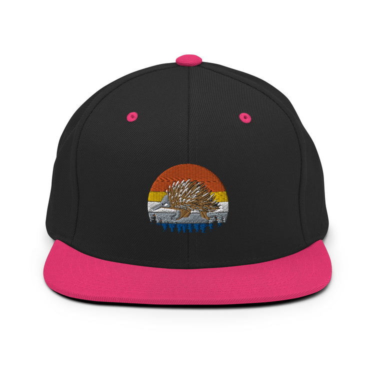 Snapback Hat Hilarious Nostalgic Guinea Old-Fashioned Domesticated Porcupine Gnawer Hedgepig