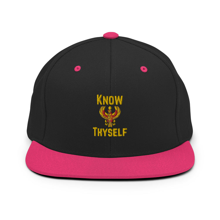 Snapback Hat Humorous Know Thyself Egypt Mythologies Cairo Egyptians Superstitious Beliefs