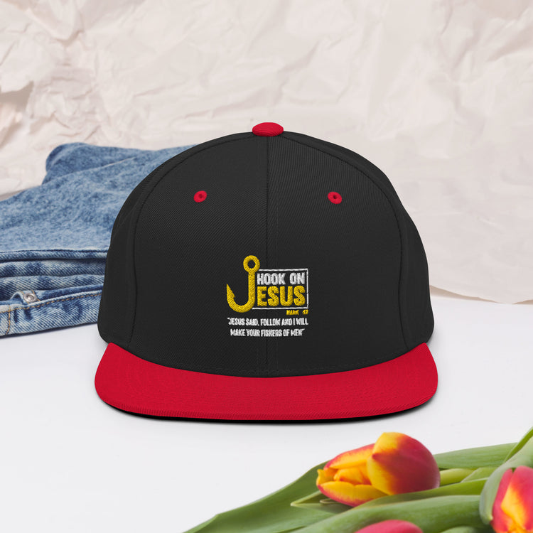 Snapback Hat Humorous Fisherman Priesthood Catholic Church Pastor Pun Christianity Blessing Worker Humor Saying