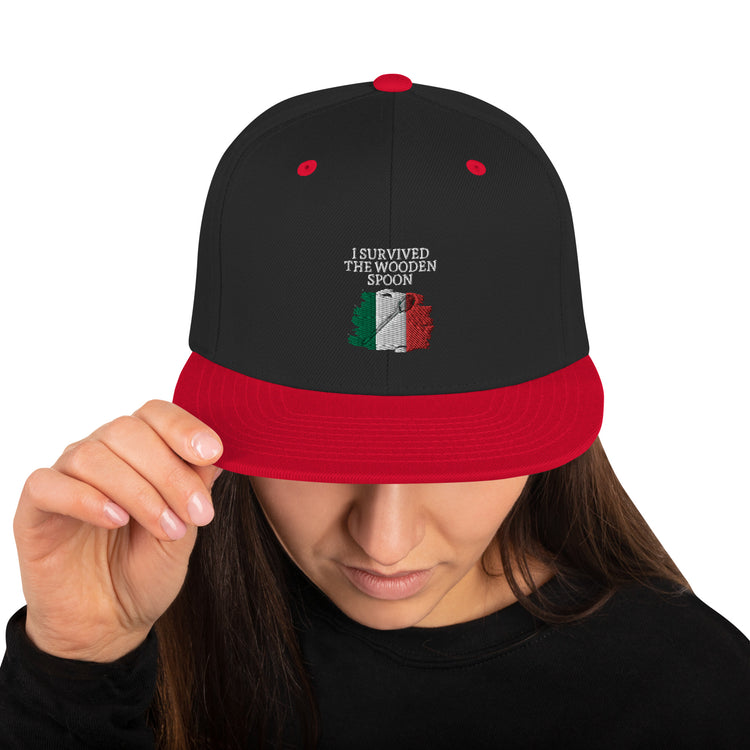 Snapback Hat Humorous Italy Italia Cuisine Cultures Nationalistic Lover Italian Nationalism Cultural Patriotism