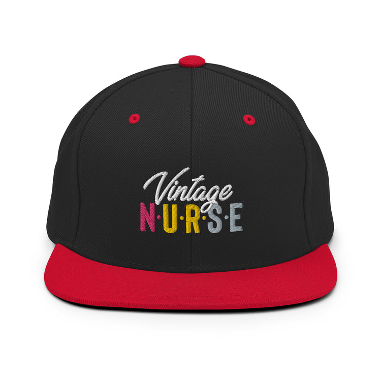 Snapback Hat Novelty Vintage Nurse Retro Medical Professional Hilarious Licensed Hospital Staff Tech Expert Fan