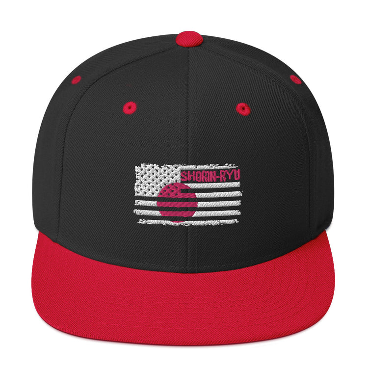 Snapback Hat Shorin-Ryu Nationalistic America Japan Patriotic Nationalism Judo Wrestling