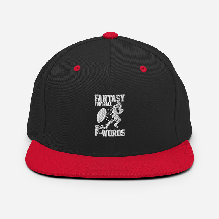 Snapback Hat Humorous Fantasy Football Extreme Field Sports Group Strategic Player Competitiveness