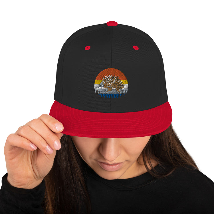 Snapback Hat Hilarious Nostalgic Guinea Old-Fashioned Domesticated Porcupine Gnawer Hedgepig