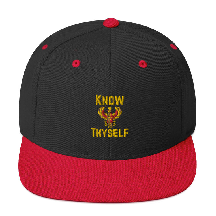 Snapback Hat Humorous Know Thyself Egypt Mythologies Cairo Egyptians Superstitious Beliefs