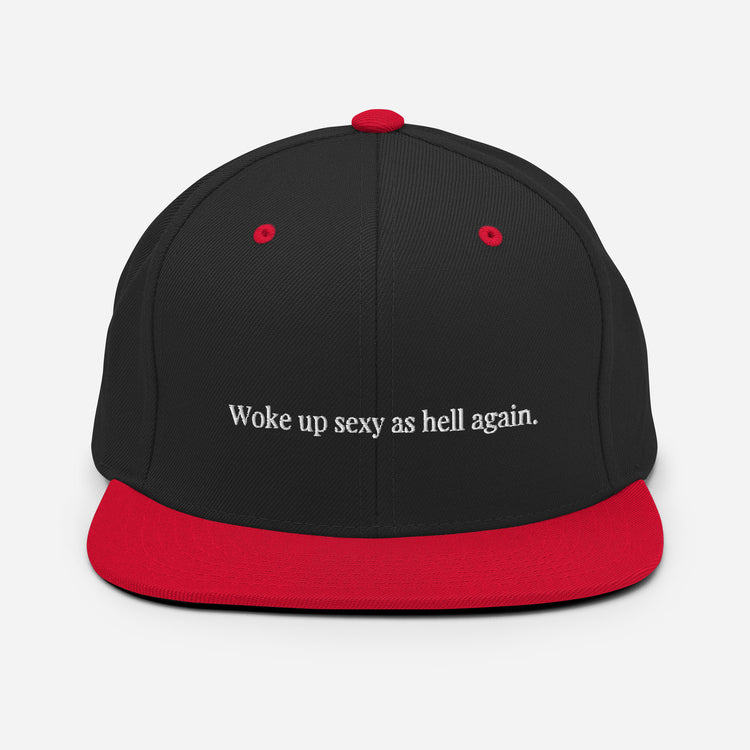 Snapback Hat Novelty Sexy As Hell Again Comical Sarcastic Sayings Fan Phrases Lover