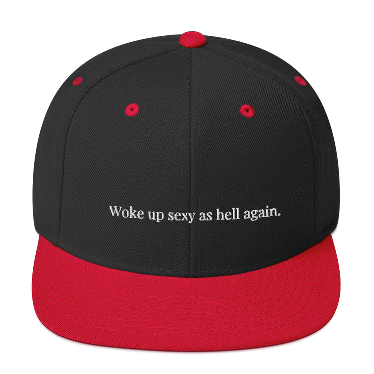 Snapback Hat Novelty Sexy As Hell Again Comical Sarcastic Sayings Fan Phrases Lover